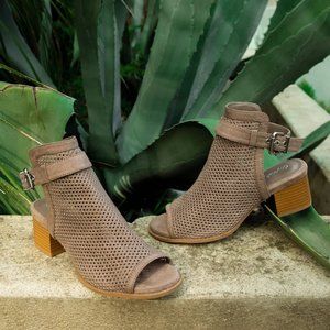 Perforated Mule Sandals